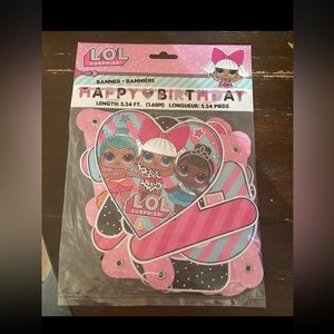 LOL Surprise Happy Birthday Banner